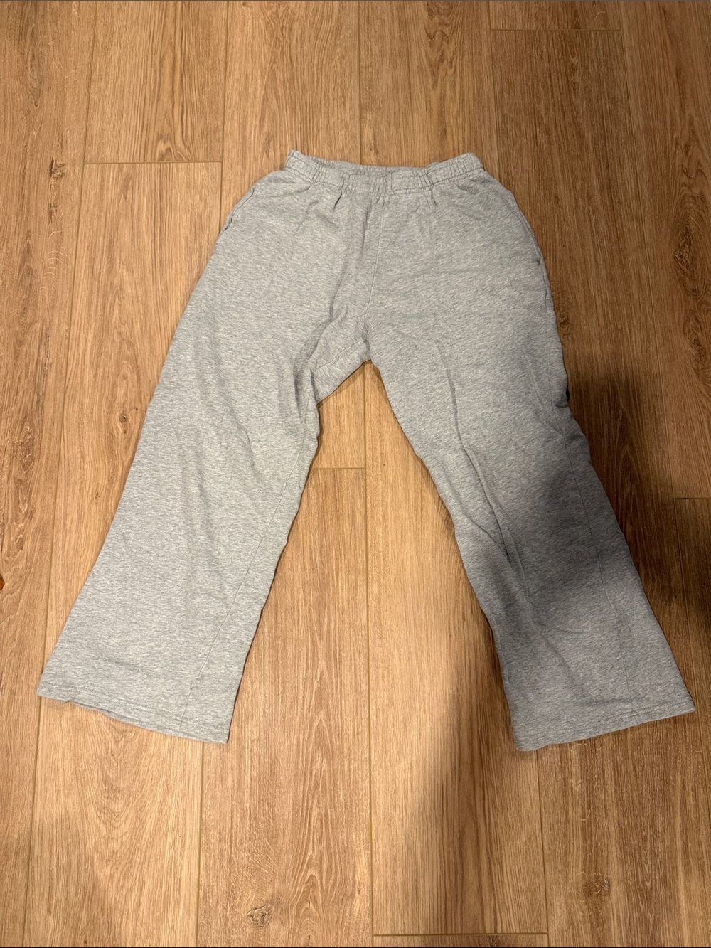 J. Galt Casual Elastic-Waist Gray Track Pants